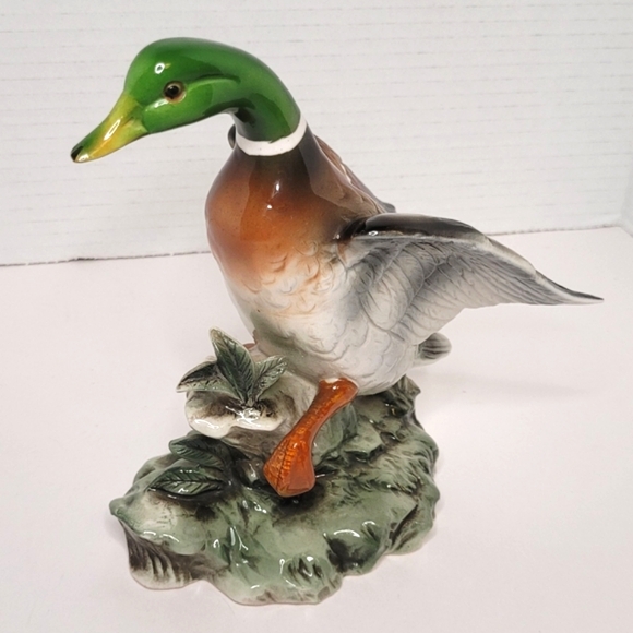 Bird Collection by JSC Mallard Duck 129 Vintage Statue Japan Shafford Excellent - Picture 13 of 13